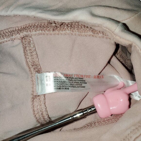 Out From Under Aria Seamed Flared Pants Women's L Pink Bell-Bottom Lounge Y2K - Picture 5 of 5